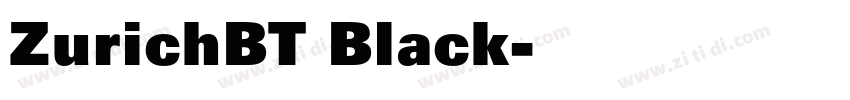 ZurichBT Black字体转换